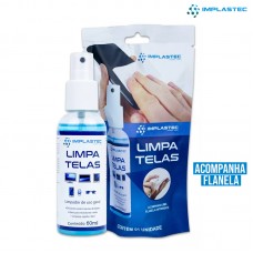 Limpa Telas Implastec 60ml + Flanela Anti Risco 